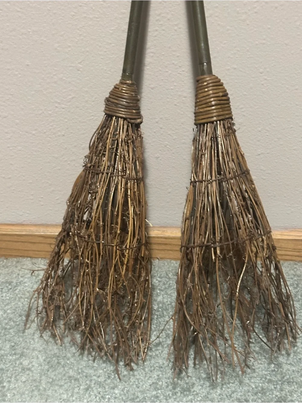 Halloween Wicked Witch Broom decor ( 2 pcs set)